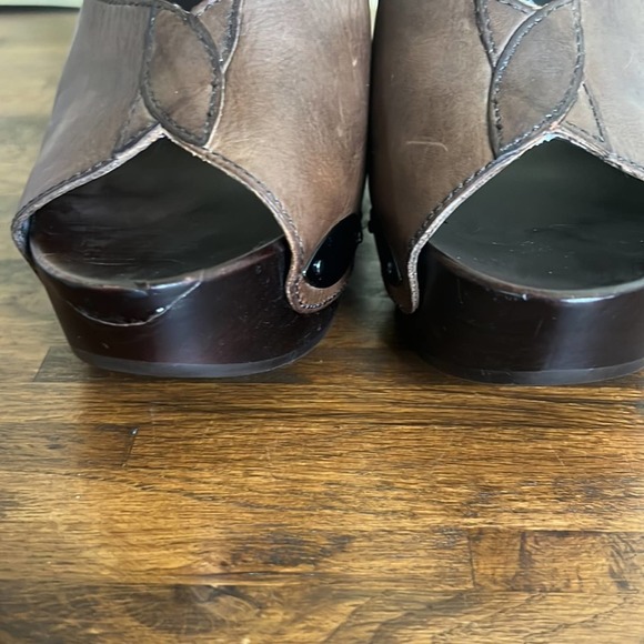 Belle‎ by  Sigerson Morrison Platform Wedge Sandal 7.5 - Picture 8 of 11